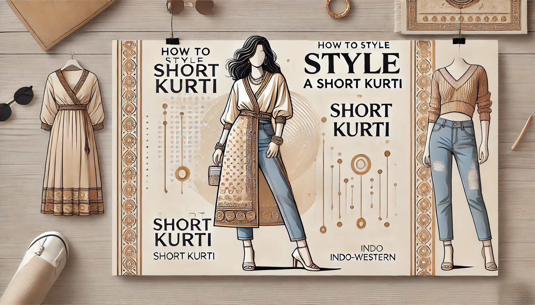 How to style short kurti