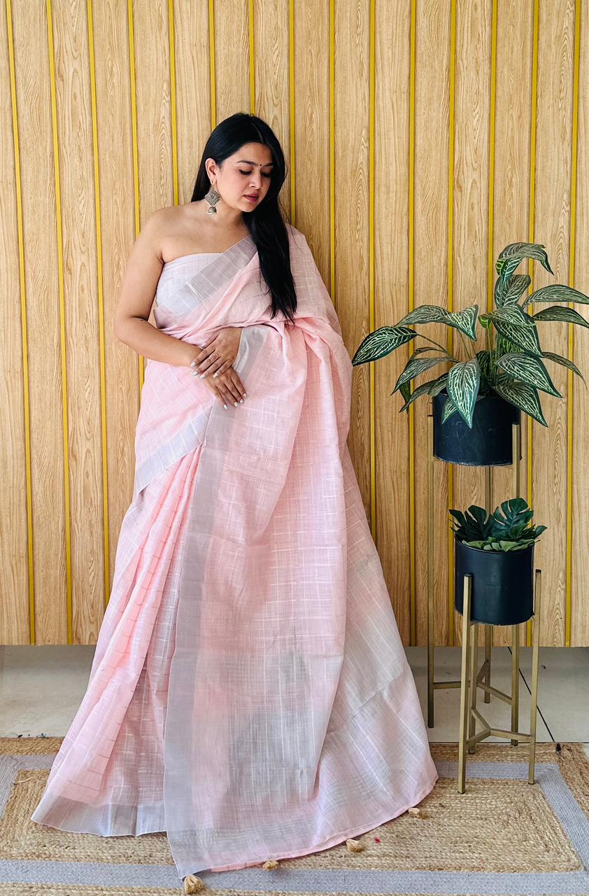 Linen Saree