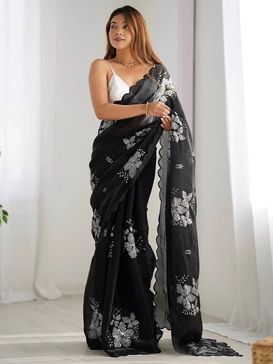 Organza saree
