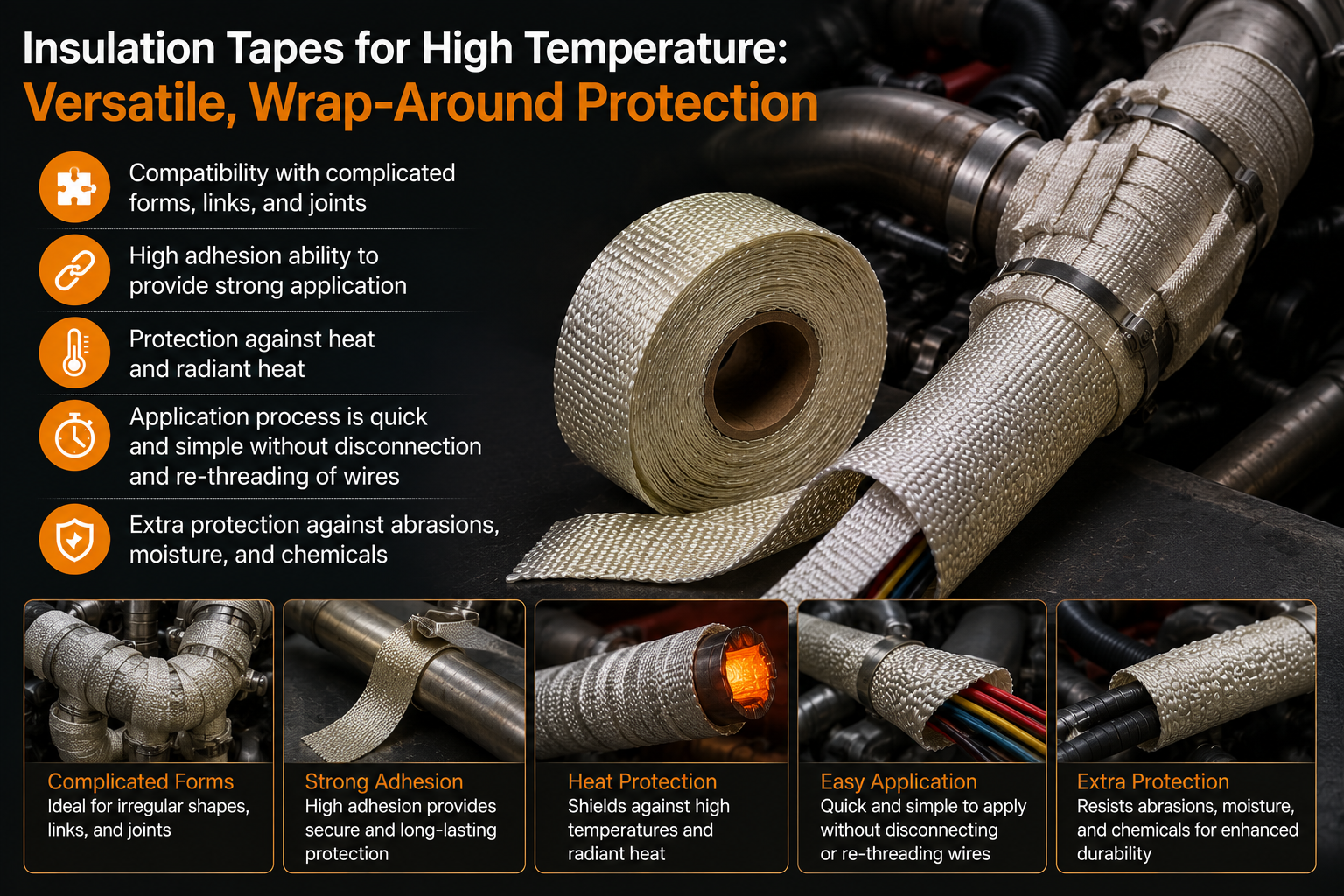 Insulation Tapes for High Temperature: Versatile, Wrap-Around Protection